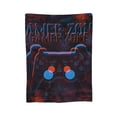 thumbnail image 7 of DouZhe Ultra-Soft Micro Fleece Lightweight Flannel Bed Blanket, Abstract Gamer Zone Games Area Print Cozy Warm Throw Blankets, 50"x40", 7 of 7