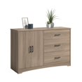 thumbnail image 4 of Pemberly Row Commode de Chambre Transitionnelle à 3 Tiroirs en Bois Manufacturé Chêne, 4 of 11