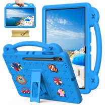 Dteck for Galaxy Tab S10 FE Plus Case (2025), Durable Shockproof Lightweight Handle Cover with Built-in Kickstand DIY Accessories for Samsung Galaxy Tab S10 FE 13.1 Inch SM-X610/X626B,Light Blue