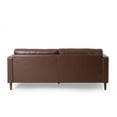 thumbnail image 6 of GDF Studio Hixon Contemporary Tufted 3 Seater Sofa, Dark Brown and Espresso, 6 of 8