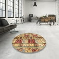 thumbnail image 3 of Ahgly Company Indoor Rectangle Abstract Sienna Brown Abstract Area Rugs, 2' x 4', 3 of 6