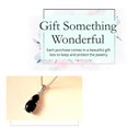 thumbnail image 6 of Black Tourmaline Necklace for Women Platinum Plated - 925 Sterling Silver Black Spinel Birthstone Jewelry Chain Size - 20" Ct 2.1 Anniversary Engagement Wedding - Cute Christmas Gifts, 6 of 12