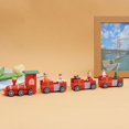 thumbnail image 1 of Adornos navideños de tren pequeño, regalos navideños para niños, adornos para ventanas y escritorios, pequeños regalos de madera, 1 of 5