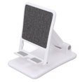 thumbnail image 1 of Soporte portátil plegable para teléfono móvil con altura y ángulo ajustables para tabletas, color blanco, 1 of 10