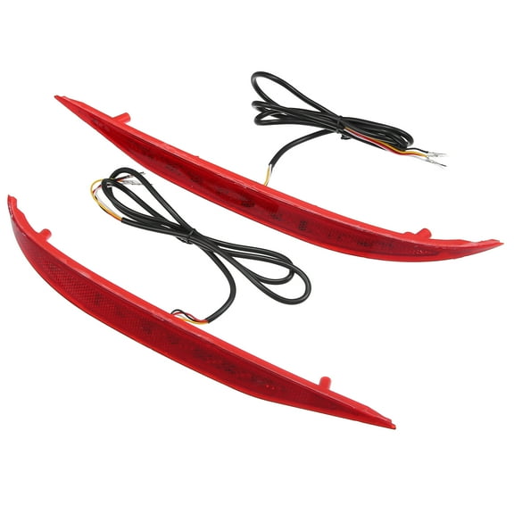 1 Pair Rear Bumper Reflector Fog Brake Tail Turn Signal Light Red Yellow LED for Hyundai Elantra 21-22