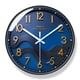 thumbnail image 1 of Reloj de pared Modern Wave, 30 cm, redondo, azul con números dorados, 1 of 1