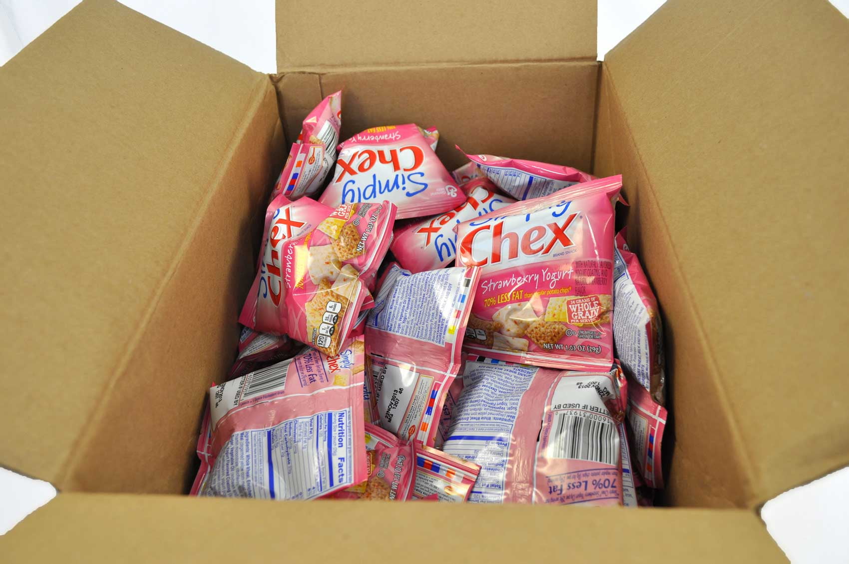 Simply Chex Strawberry Yogurt, 1.03 Ounce -- 60 per case.