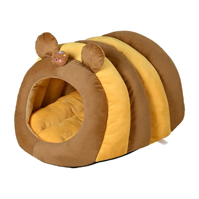 S SERENABLE Nid pour Chat, Niche Détachable pour Chat d'Intérieur, Petit Chaton Chiot S