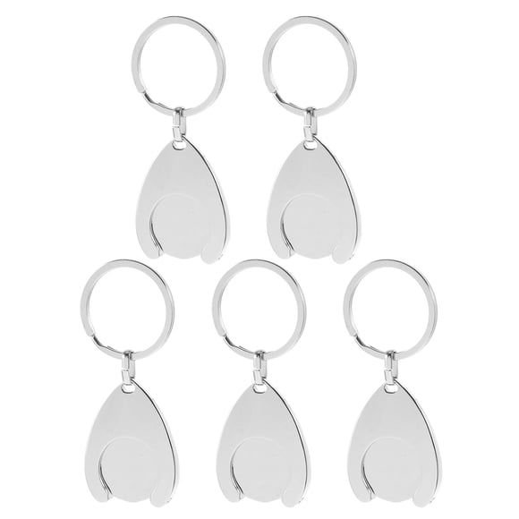 unbranded 5Ud Llaveros Para De Compra En Aleación De Zinc Con Portátil Plateada Para Uso Diario