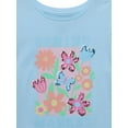 thumbnail image 2 of 365 Kids by Garanimals Girls Sequin Graphic Tee with Tulip Sleeves, Sizes 4-10, 2 of 3