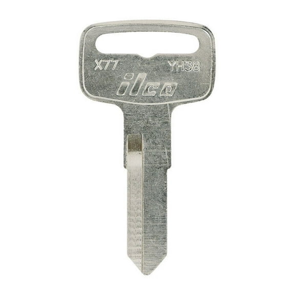 Hillman 5967773 Traditional Key Motorcyle Universal Key Blank for Double Sided - Case of 10
