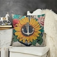 thumbnail image 2 of SHANXI  Ocean Coastal Beach Boat&nbsp;Anchor Pillow Covers Vintage Wood with Beach Please Funny Words Sunflowers Roses Nautical Throw Pillow Case 20x20in, 2 of 5