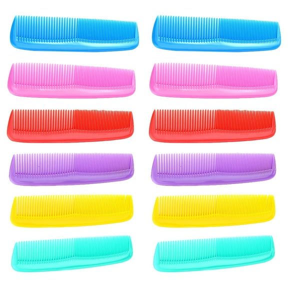 Raindrops 12PCS Portable Travel Comb Plastic Hair Comb for Hairdressing Home Use Family