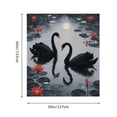 thumbnail image 4 of RKSupls Vertical Tapestry Wall Hanging, Black Swans Lotus Tapestry Wall Decor for Bedroom, Dorm Room, Living Room, Apartment, College Dorm Home Decor, 4 of 5
