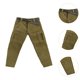 thumbnail image 5 of Pantalones cargo masculinos a escala 1/10 y 1/12, ropa en miniatura, accesorio fotográfico fácil de usar, para muñecas. Verde militar, 5 of 9