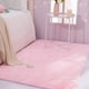 thumbnail image 5 of Alfombra TWINNIS supersuave de felpa rosa, 122 x 180 cm, antideslizante, 5 of 8