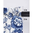 thumbnail image 6 of White Blue Spring Floral Tier Curtains 36 Inch Length,Sheer Curtains for Bedroom Living Room Window Summer Botanical Hummingbird Small Half Window Kitchen Curtains & Drapes 27.5"x36" 2 Panels, 6 of 6