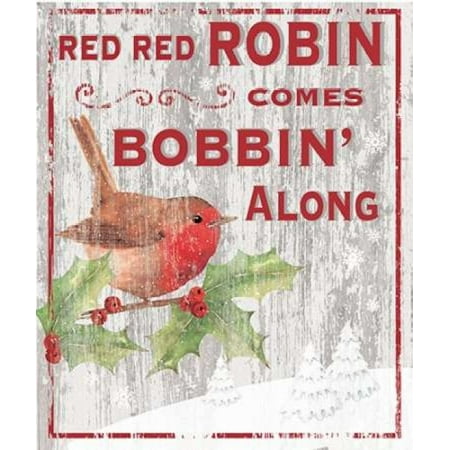 Red Red Robin Poster Print by PS Art Studios