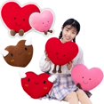 thumbnail image 2 of Red Love Heart Plushie Stuffed Fly Wings Plush Toy Plush Pink Heart Office Decor Cushion for Girl Nap Sleep Pillow for Her Gift, 2 of 5