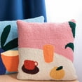 thumbnail image 1 of Throw Pillow DIY Punch Kits Hoop Hoop Rug work Tools - Pink Teacup Pink, 1 of 10