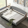 thumbnail image 2 of Harper & Bright Designs Upholstered Tufted Full Daybed, Gray, 2 of 12