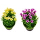 thumbnail image 3 of KAKOWELY 2 piezas de flores artificiales en maceta para decoración de interiores para centro de mesa, 3 of 4