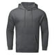 thumbnail image 3 of Gibobby Camisetas casuales con capucha para hombre de manga corta de color liso(Gris,M), 3 of 5