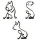 thumbnail image 1 of Figuras de Esculturas de Animales, Adorno de Decoración para Armario de Escritorio, Regalo, 3 Uds., 1 of 4