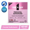 One A Day Advanced Prenatal Multivitamin with Choline, 60+60 Count