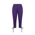 thumbnail image 5 of XXWXYD Girls Capri Leggings with Pockets Yoga Capris Pants High Waisted Workout Gym Cropped Tights for Kids 4-13 Years Kids Girl Elastic Waist Pants, 5 of 6