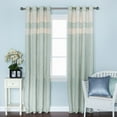 thumbnail image 1 of Best Home Fashion, Inc. Heavyweight Striped Semi-Sheer Grommet Curtain Panels (Set of 2), 1 of 6