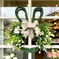 thumbnail image 7 of YingYouFu Easter Bunny Spring Wreath with Egg, Twig and Berries Green Rabbit Easter Wreath for Front Door Decorations Home Farmhouse Outdoor Indoor Wall Mantel Window, 7 of 7