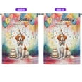 thumbnail image 2 of Happy Birthday to Brittany Spaniel Kitten Party Balloons Cake House Flag 28x40in Double Sided Brittany Dog Lover Gifts Idea Outdoor Decor - 00027, 2 of 5