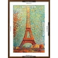 thumbnail image 5 of Art.com The Eiffel Tower Art Print by Georges Seurat, Brown Frame Wall Art, 21" x 29", 5 of 5