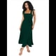thumbnail image 1 of Vestido de Verano con Escote Cuadrado y Volantes para Mujer, Ideal para Bodas, Fiestas, Damas de y Salidas Nocturnas. Verde Oscuro L, 1 of 8