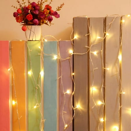 TORCHSTAR Christmas LED Icicle Lights, 16.4ft String Lights, Warm White
