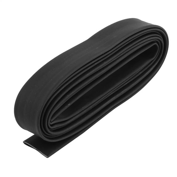 12mm Dia 4:1 Ratio Heat Shrink Tube Wire Wrap Cable Sleeve Tubing 2m Black