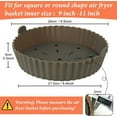 thumbnail image 2 of Silicone Air Fryer Liner, 9 inch Air Fryer Liner Reusable with Non-Stick Oil Filter Design, Air Fryer Accessories, Large Airfryer Silicone Liner Round for , Ninja and Air Fryer and more, 2 of 5
