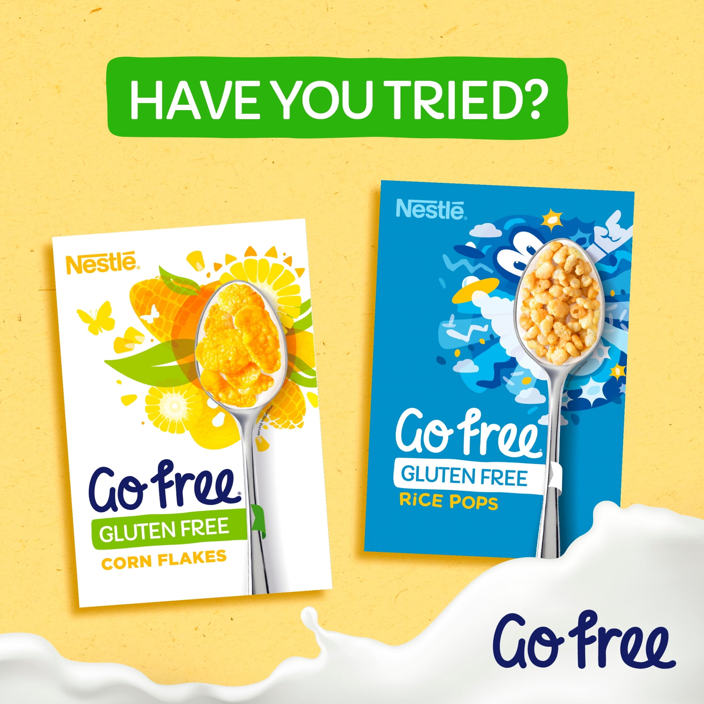 NestlÃ© GoFree Honeynut Flakes Cereal 350g, Imported from Britain