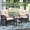Khaki（Brown Wicker), variant on ATR 3-Piece Outdoor Patio Wicker Rocking Chairs Set,Rattan Rocker Chair Sets with Side Table for Porch,Khaki