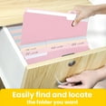 thumbnail image 6 of SUNEE Manila File Folder 8.5 x 11 1/3 Cut Letter Size 100 pack Filing Folder for Work Home 10 Pastel Colors, 6 of 7