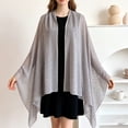 thumbnail image 2 of Sewkxo Women's Shawls and Wraps for Evening Dress Chiffon Shawl Soft Elegant Silky Wedding Bridal Scarf,Gray One Size, 2 of 4