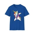thumbnail image 2 of Unicorn Dabbing, Gildan Unisex Softstyle T-Shirt, Funny Graphic Tee, S-3XL, 2 of 6