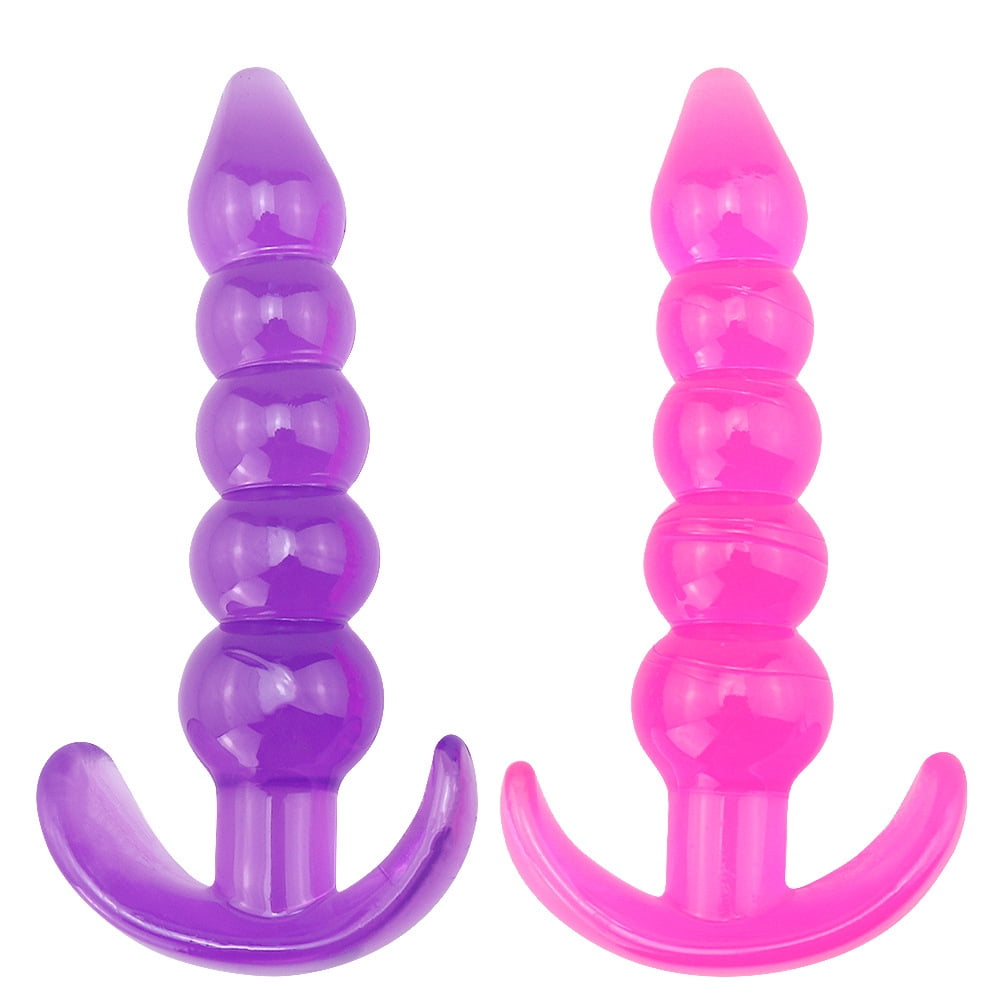 Butt Plugs 2PCS Anal Ball Kit Portable Prostate Massager Anal Plugs Set Female Male Adult Sex Toys for Men Women Couples Beginniers Advanced Users Solo Play Massaging Device