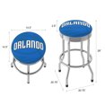 thumbnail image 2 of Trademark Gameroom Orlando Magic Fade Chrome Ribbed Barstool, 2 of 5