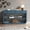 Blue + MDF,Pine, variant on Antique-Style Console Table, 3 Storage Drawers, Display Shelf, Curved Legs, Painted Finish, Entryway/Hallway/Living Room, Natural
