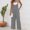 Gray, variant on Yotami Workout Jumpsuits for Women Summer Wide Leg Loose Fit Plus Size Cotton Linen Rompers for Holiday Solid Color Sleeveless Suspender Jumpsuits with Pocket, Gray, XXL