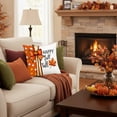thumbnail image 7 of Luoshdecor Fall Throw Pillow Cover,18"x18" Rustic Pumpkin Maple Leaves Thanksgiving Pillows Case for Autumn Bed Sofa Home Decorations, 7 of 7