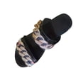 thumbnail image 2 of Sandalias Mujer Zapatillas planas Cadena Punta abierta Cómoda Playa Zapatos romanos Flip Flop Wmkox8yii hj789, 2 of 8