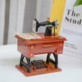 thumbnail image 7 of Fufafayo under $5 Mini Sewing Machine Music Box, Vintage Sewing Machine Music Box, Mini Mechanical Tabletop Decor, Retro Style Wind Up Musical Box with Drawer, Novelty Gift for Collectors, 7 of 7